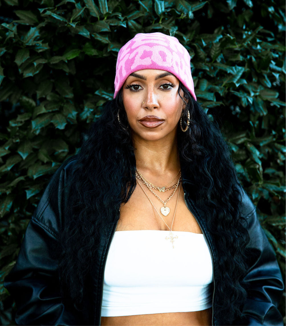 NoHem Script Beanie (Lotus)