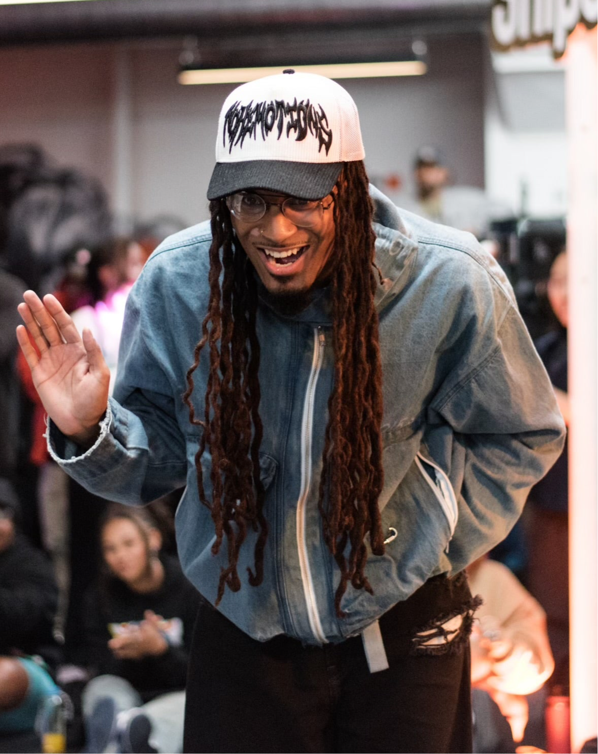 White Knight Corduroy Trucker Hat