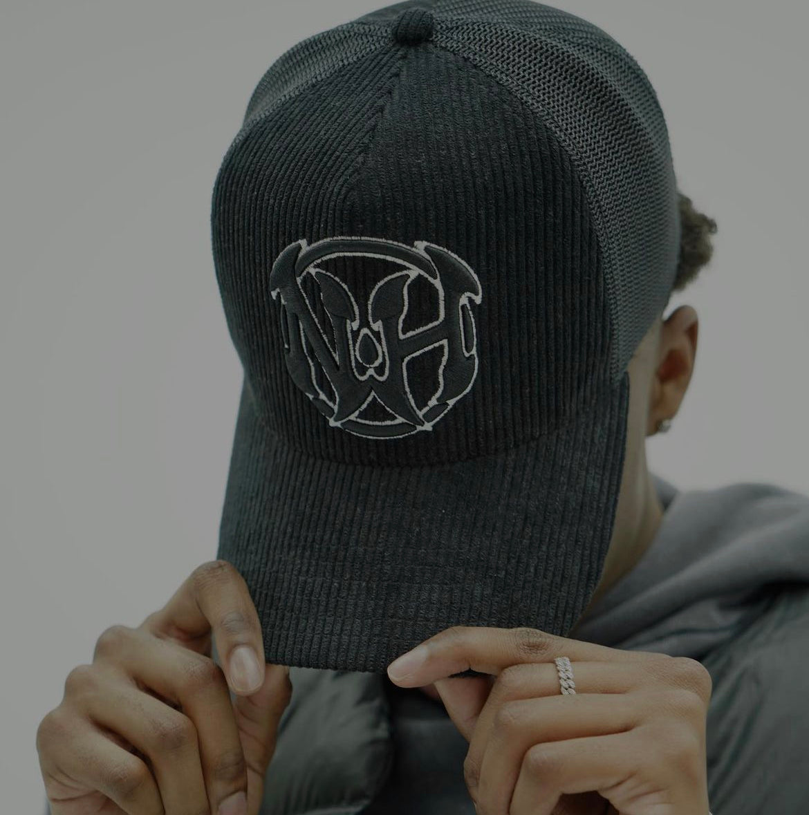 Blackout Corduroy Trucker Hat